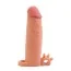 Насадка - удлинитель пениса с вибрацией Lovetoy Pleasure X-Tender Series LV1061, телесная - Фото №3