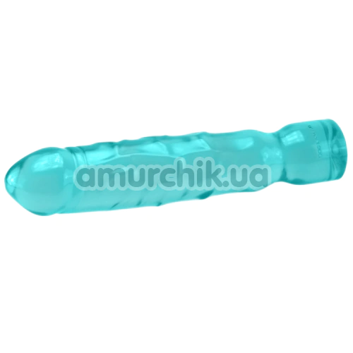 Фаллоимитатор Doc Johnson Crystal Jellies Big Boy 12, бирюзовый