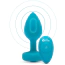 Анальная пробка с вибрацией B-Vibe Vibrating Jewel Plug S/M, бирюзовая - Фото №2