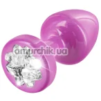 Анальна пробка з прозорим кристалом SWAROVSKI Anni R Clover T2, рожева - Фото №1