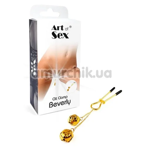 Затискач для клітора Art of Sex Clit Clamp Beverly, золотий