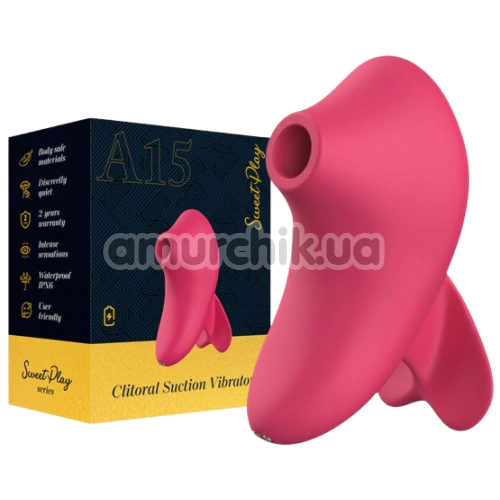 Симулятор орального сексу для жінок Sweet Play Clitoral Suction Vibrator A15, рожевий