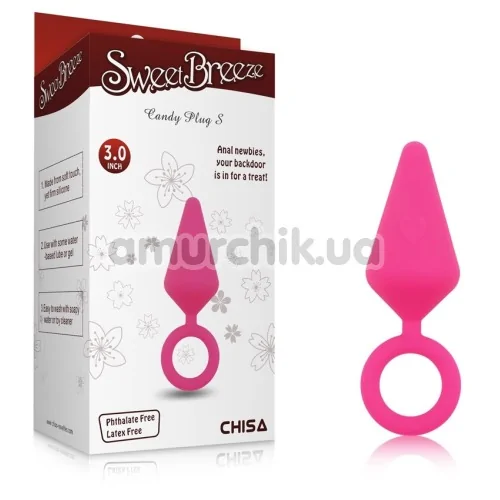 Анальная пробка Sweet Breeze Candy Plug S, розовая