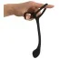 Ерекційне кільце з анальною пробкою Black Velvets Cock & Ball Ring + Plug, чорне - Фото №4