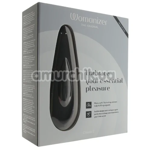 Симулятор орального секса для женщин Womanizer Classic 2, черный