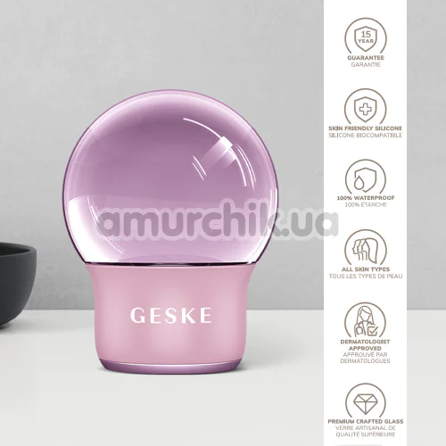 Масажер для обличчя та тіла Geske Cool & Warm Face and Body Massager 7 in 1, світло-рожевий