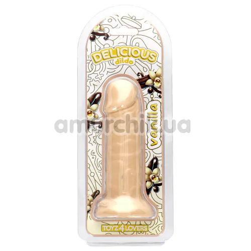 Фаллоимитатор с ароматом ванили Delicious Dildo Vanilla 15 см, телесный