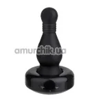 Анальна пробка з вібрацією Butt Plug Flexi Head 3.5, чорна - Фото №1