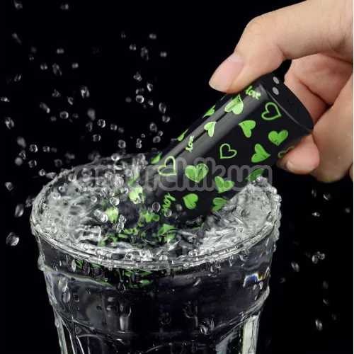 Кліторальний вібратор Heart Massager Glow In The Dark, чорний