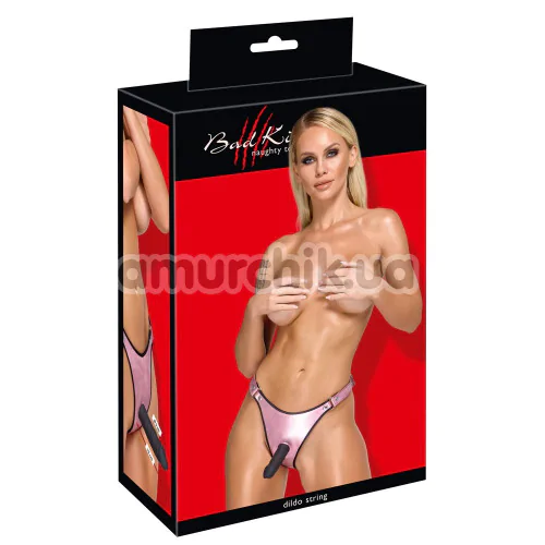 Страпон Bad Kitty Dildo String, розовый