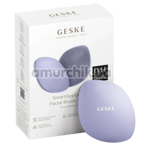 Щітка для обличчя Geske Facial Brush 4 in 1, бузкова