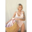 Боди Leg Avenue Floral Lace Thong Teddy, белое - Фото №6