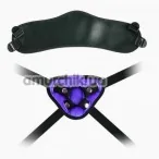 Трусики для страпона Lovetoy Orgazm Cozy Harness Series + 4 кільця, фіолетові - Фото №1