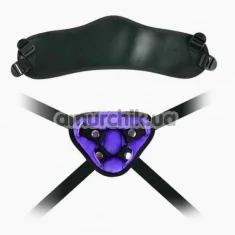 Трусики для страпона Lovetoy Orgazm Cozy Harness Series + 4 кільця, фіолетові - Фото №1