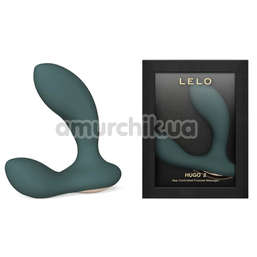 Вібростимулятор простати для чоловіків Lelo Hugo 2 App (Лело Х'юго 2 Епп), зелений