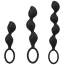 Набір з 3 анальних ланцюжків Doc Johnson Mood Naughty Contour Beads Trainer Set, чорний - Фото №1