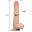 Фаллоимитатор Sliding-Skin Dual Layer Dong 9, телесный - Фото №8
