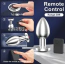 Анальная пробка с вибрацией Vibrating Butt Plug M, серебряная - Фото №10