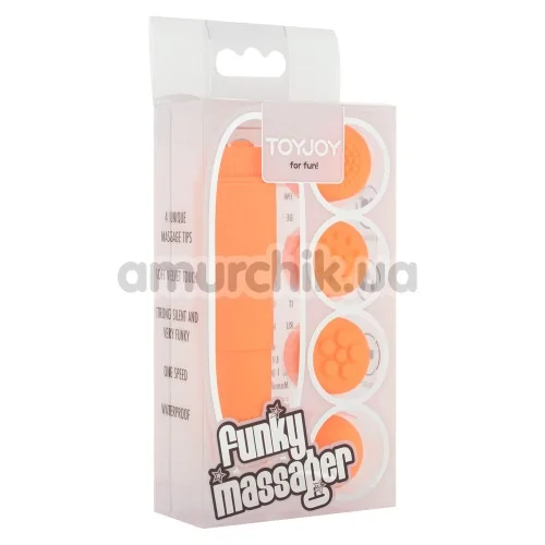 Кліторальний вібратор Funky Massager, помаранчевий