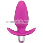 Анальна пробка з вібрацією Little Thumper Vibrating Silicone Anal Plug, рожева - Фото №1