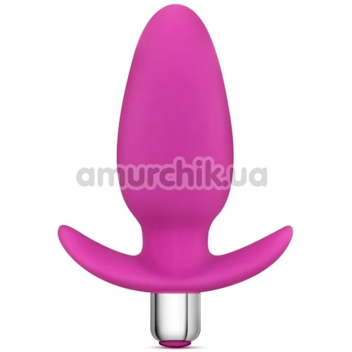 Анальная пробка с вибрацией Little Thumper Vibrating Silicone Anal Plug, розовая - Фото №1
