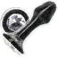 Анальна пробка Stardust Premium Glass Plug Glam, чорна - Фото №2