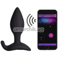 Анальная пробка с вибрацией Lovense Hush Medium, черная - Фото №1