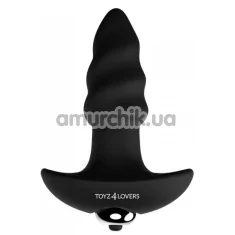 Анальная пробка с вибрацией Elys Anal Bow Screw, черная - Фото №1