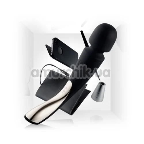 Универсальный массажер Lelo Smart Wand Large Black (Лело Смарт Ванд), большой черный