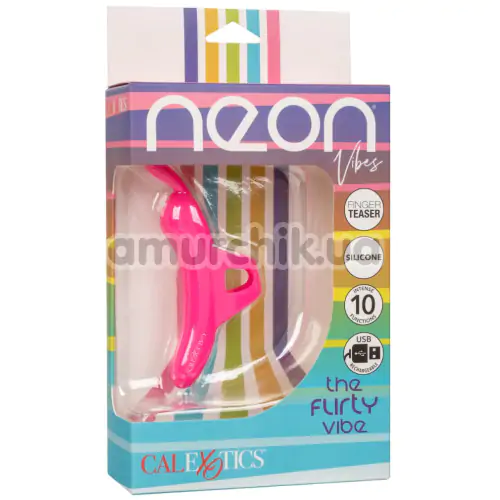 Вибратор на палец Neon Vibes The Flirty Vibe, розовый