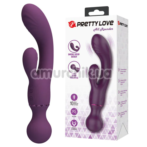 Вибратор Pretty Love All Rounder, фиолетовый