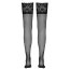 Чулки Cottelli Legwear Hold-up Stockings, черные - Фото №4