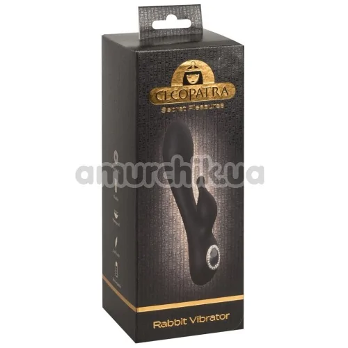 Вібратор Cleopatra Rabbit Vibrator, чорний