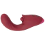 Вибратор клиторальный и для точки G с толчками Javida 3 Function Vibrator With Curved Shaft, бордовый - Фото №1