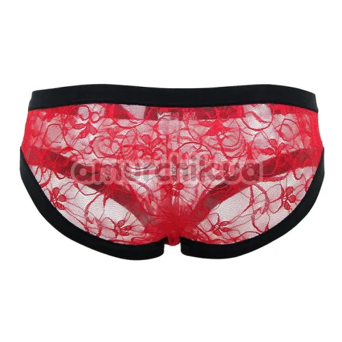 Трусы мужские Star Night Sexy Floral Lace Panty, красные