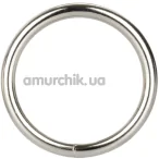 Эрекционное кольцо Silver Ring Large, серебряное - Фото №1