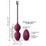 Вагинальные шарики с вибрацией Dorcel Love Balls, бордовые - Фото №4