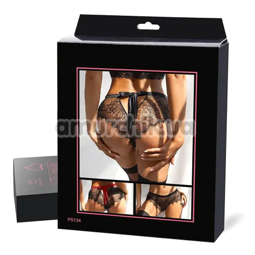 Трусики Star Night See Through Eyelash Lace Panties, черные