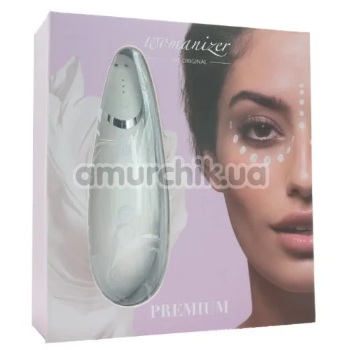 Симулятор орального сексу для жінок Womanizer Premium, білий