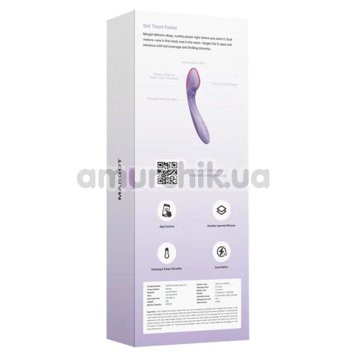 Вибратор для точки G с подогревом Svakom Margot, фиолетовый