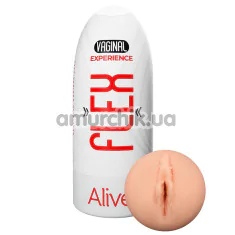 Мастурбатор Alive Medium Flex Vaginal Experience, тілесний - Фото №1
