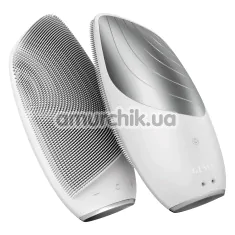 Ультразвуковая щетка для лица Geske Sonic Thermo Facial Brush 6 in 1, белая - Фото №1
