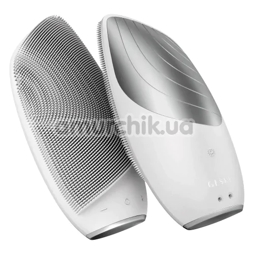 Ультразвуковая щетка для лица Geske Sonic Thermo Facial Brush 6 in 1, белая - Фото №1