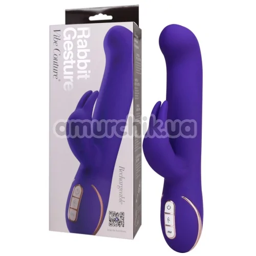Вибратор Vibe Couture Rabbit Gesture, фиолетовый