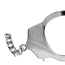 Наручники DS Fetish Luxury Metal Handcuffs, срібні - Фото №6