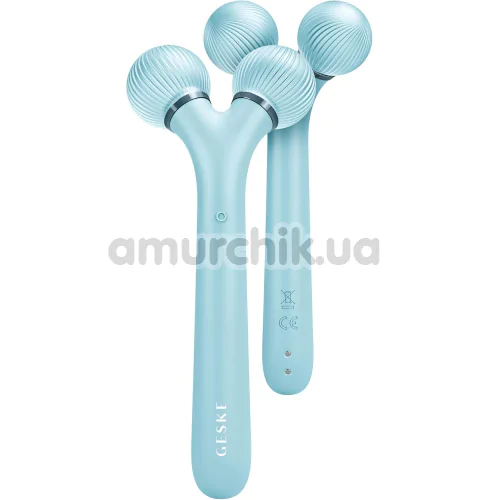 Ультразвуковий масажер Geske Sonic Facial & Body Roller 4 in 1, бірюзовий