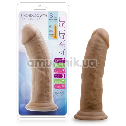 Фаллоимитатор Au Naturel 8 Inch, коричневый