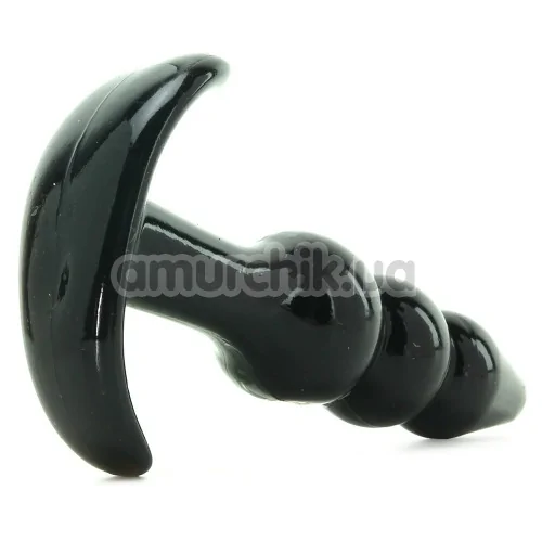Анальная пробка Jelly Rancher Ripple T-plug, черная