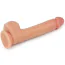 Вібратор із ротацією та підігрівом Dual-Layered Silicone Nature Cock Liam 8.5, тілесний - Фото №4