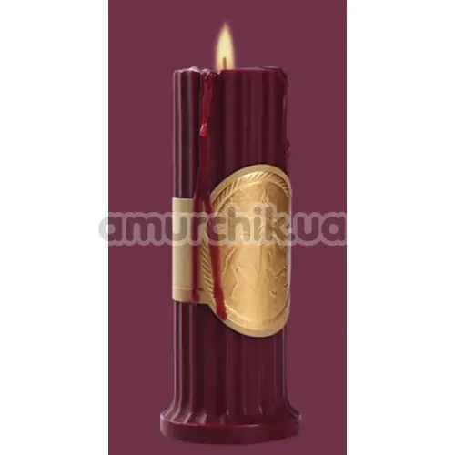 Свеча Upko Low Temperature Wax Candle, бордовая